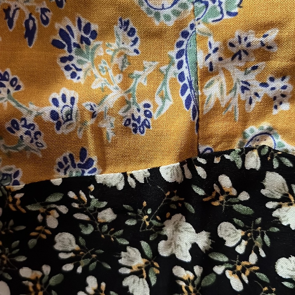 NWT Natural Life Esme Shirt Dress - Rust Blue Mix Print - Picture 11 of 14